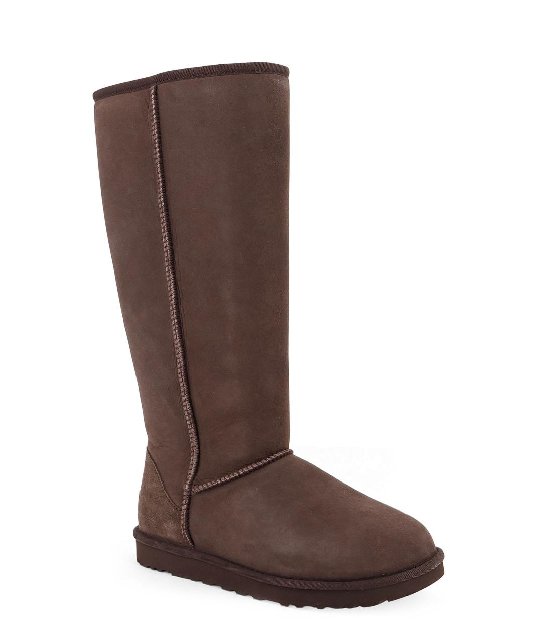 UGG Коричневые замшевые сапоги, фото 2