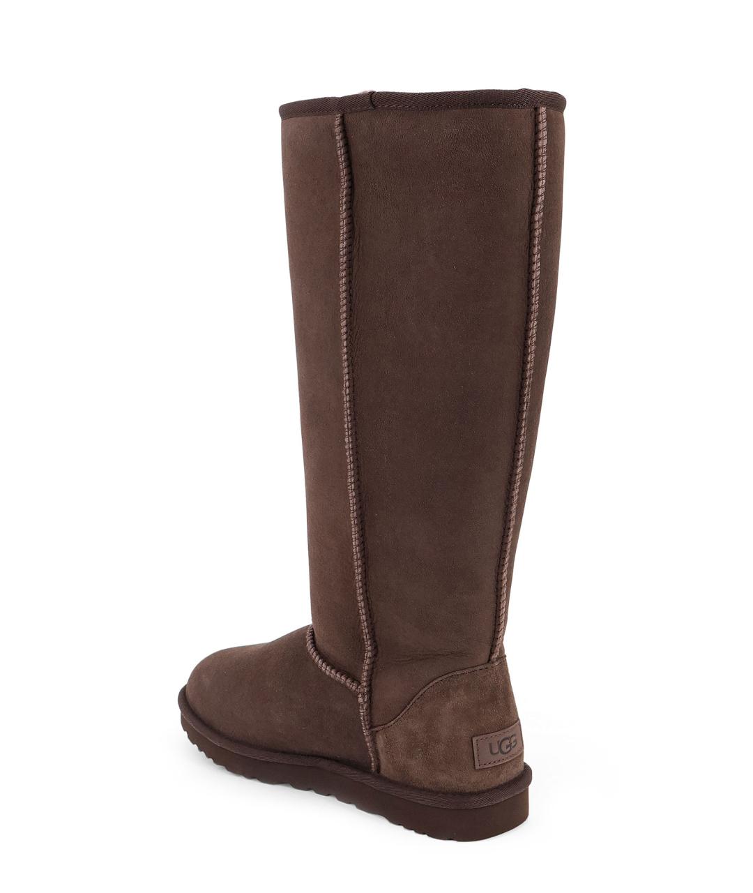 UGG Коричневые замшевые сапоги, фото 3