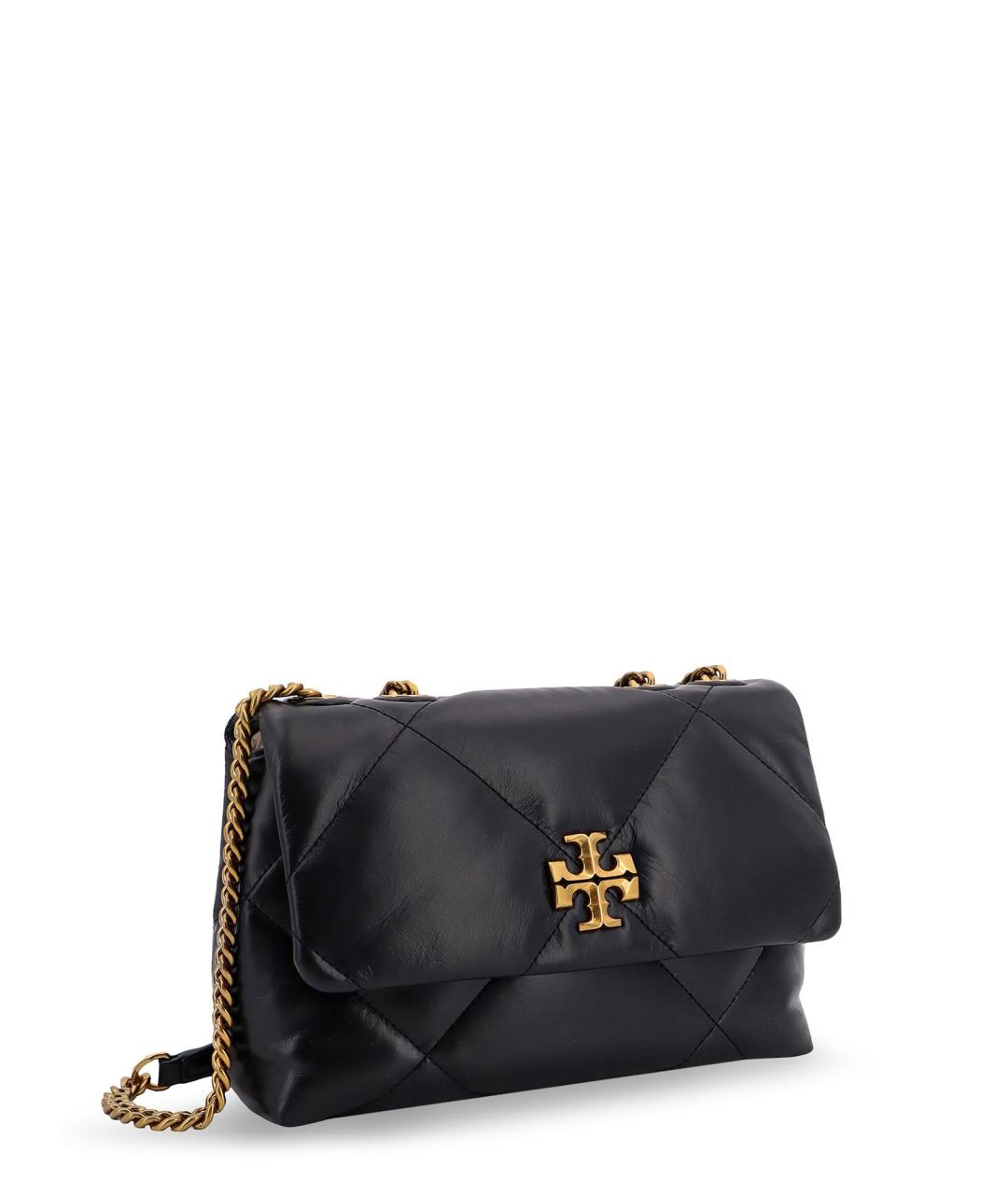 TORY BURCH Черная кожаная сумка через плечо, фото 3