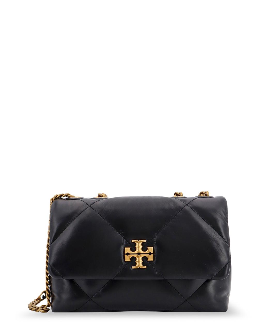 TORY BURCH Черная кожаная сумка через плечо, фото 1