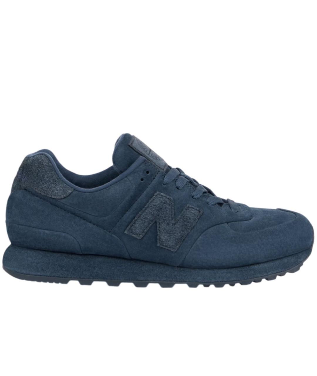 NEW BALANCE Темно-синие замшевые низкие кроссовки / кеды, фото 6