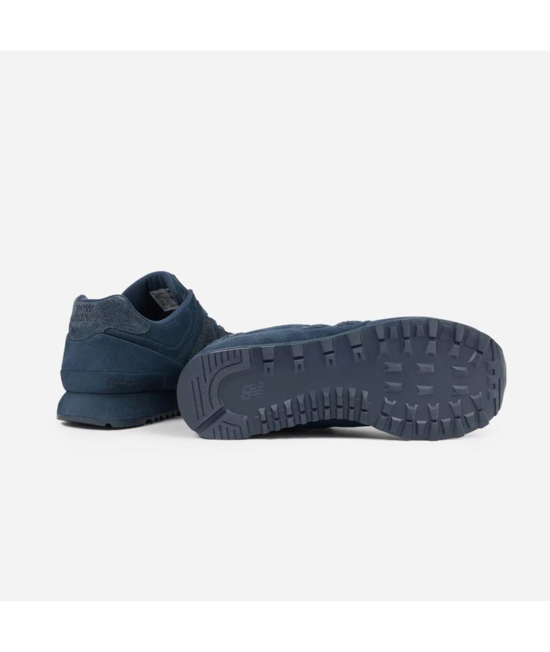 NEW BALANCE Темно-синие замшевые низкие кроссовки / кеды, фото 5