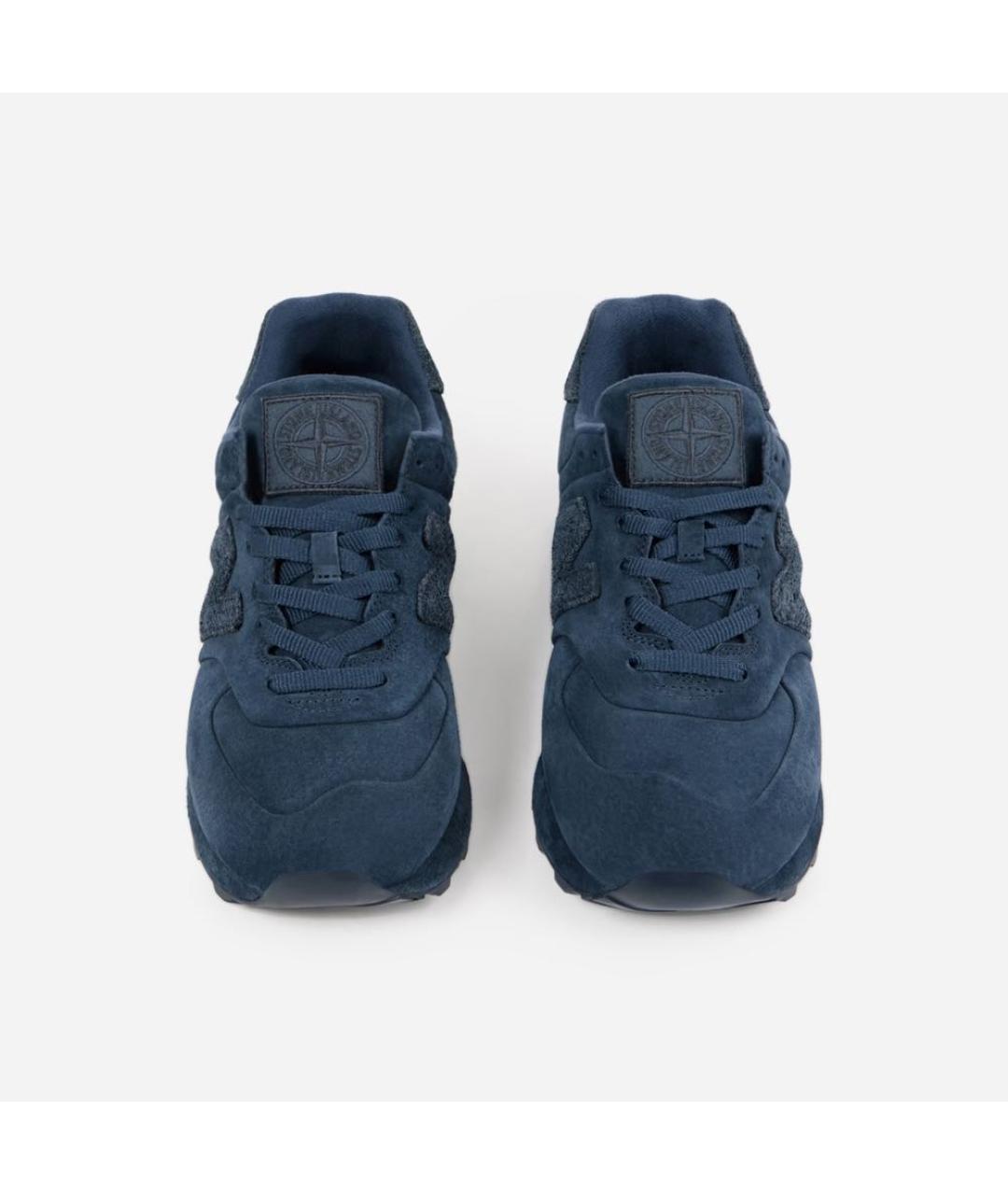 NEW BALANCE Темно-синие замшевые низкие кроссовки / кеды, фото 2