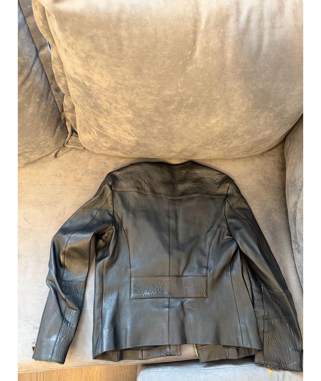 LOUIS VUITTON Черная кожаная куртка, фото 4