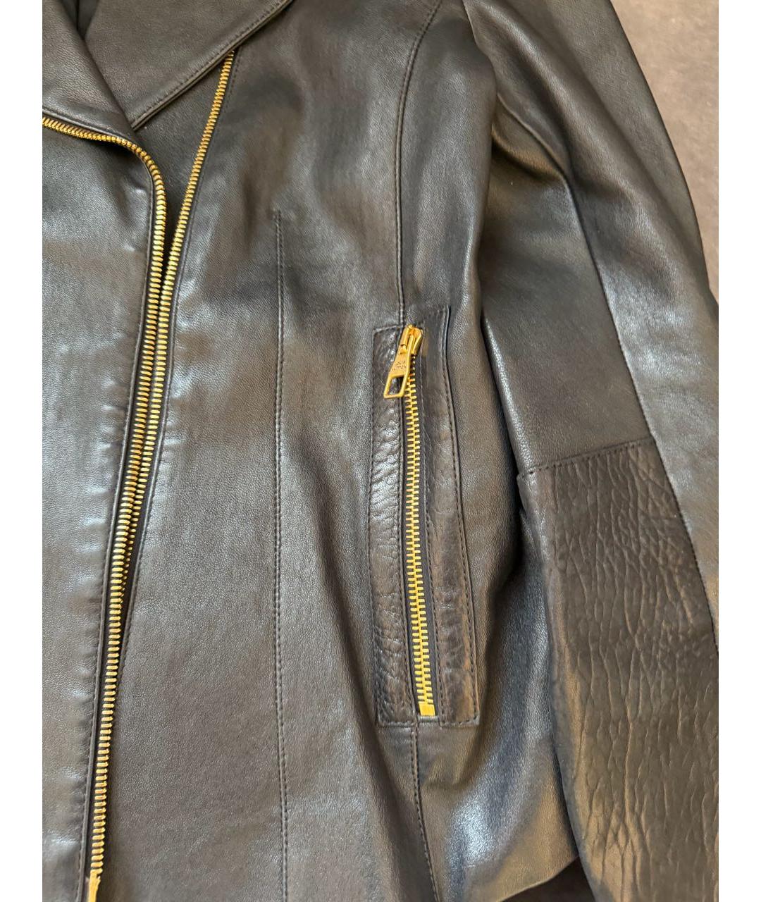 LOUIS VUITTON Черная кожаная куртка, фото 3