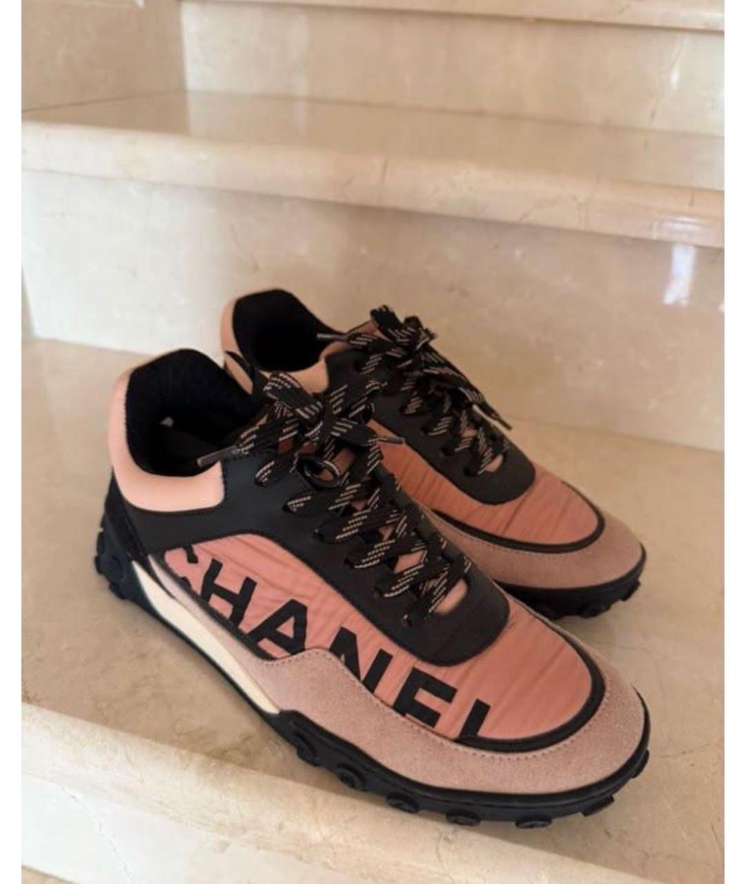 CHANEL Розовые кроссовки, фото 8