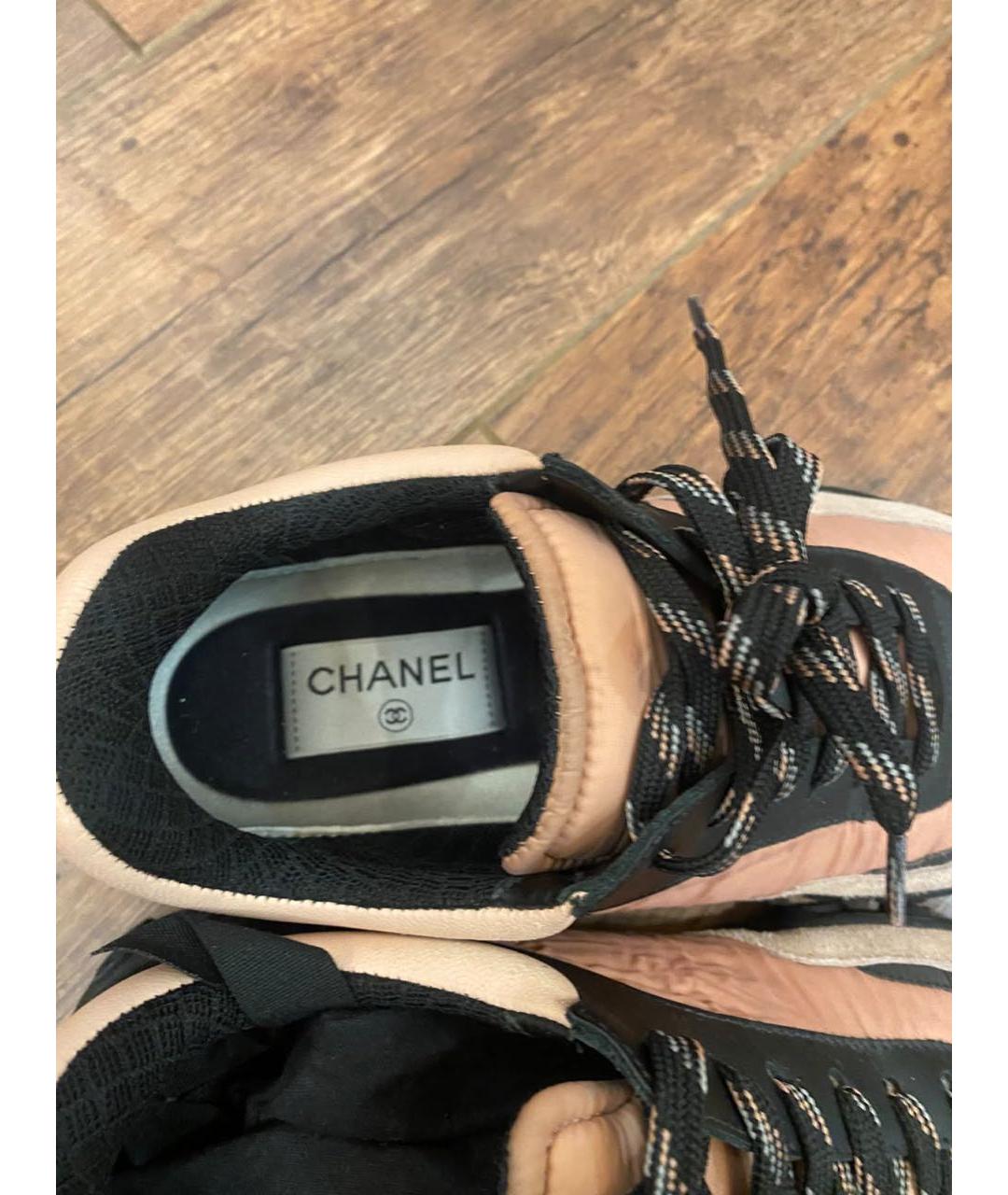 CHANEL Розовые кроссовки, фото 2