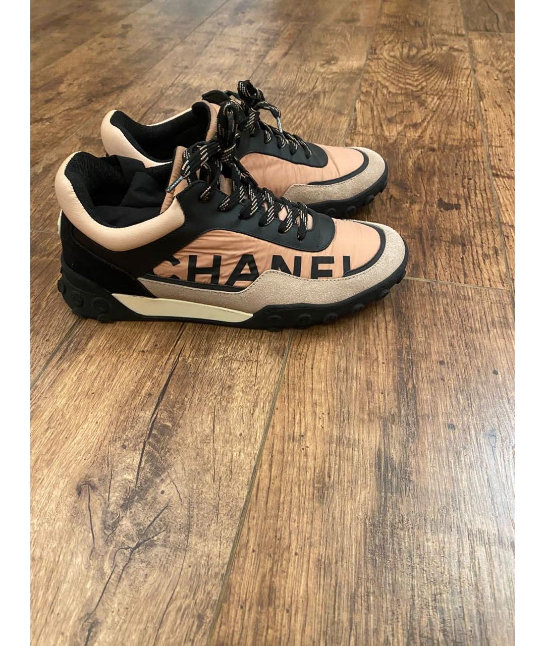 CHANEL Розовые кроссовки, фото 4