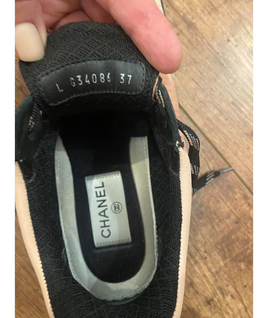 CHANEL Розовые кроссовки, фото 3