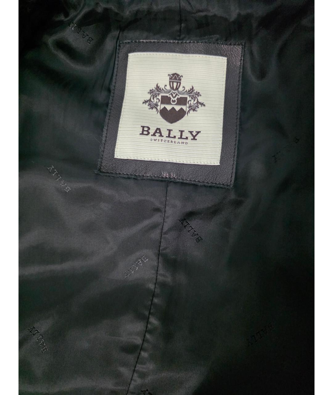 BALLY Антрацитовое шерстяное пальто, фото 3