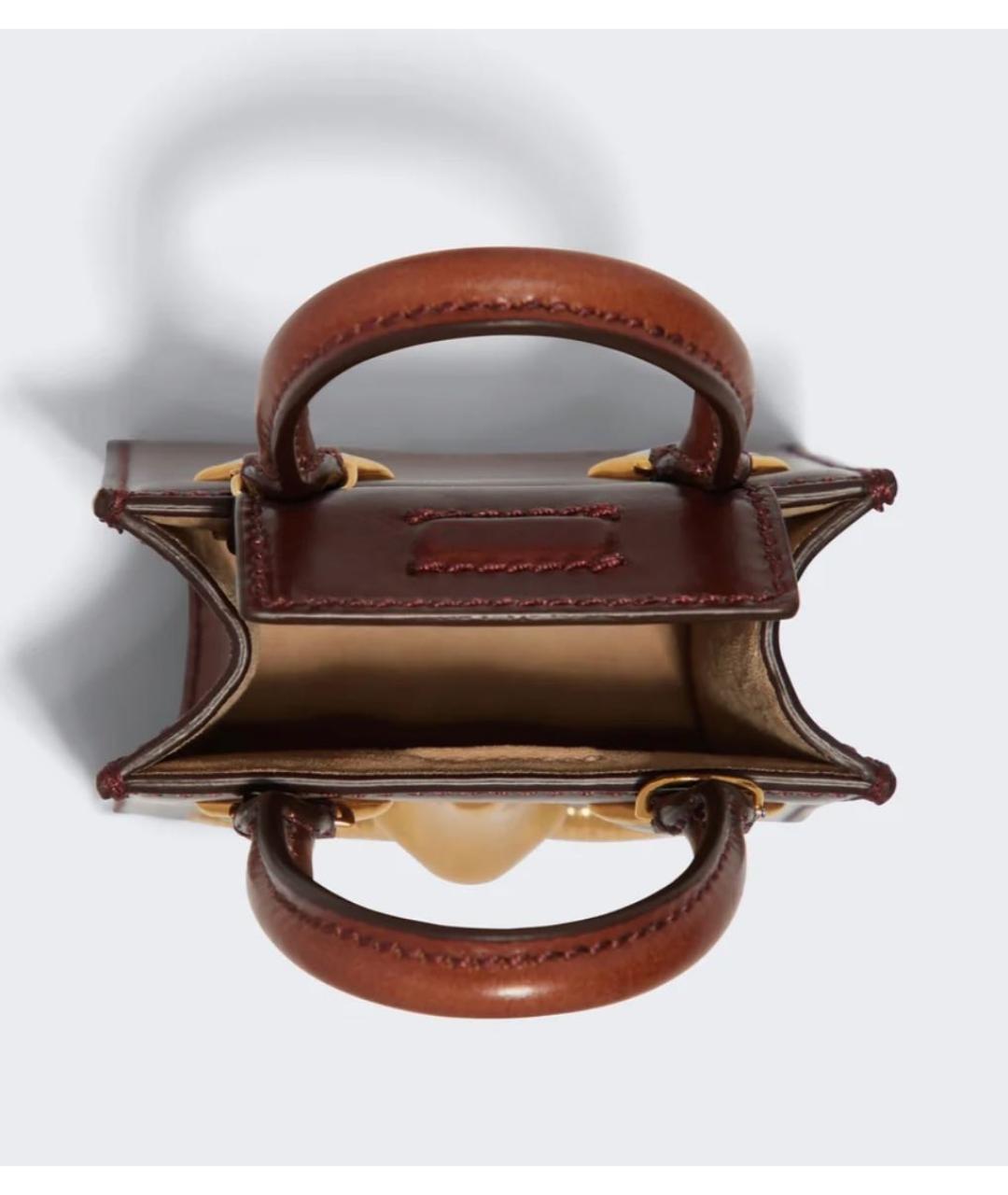 SCHIAPARELLI Коричневая кожаная сумка тоут, фото 5