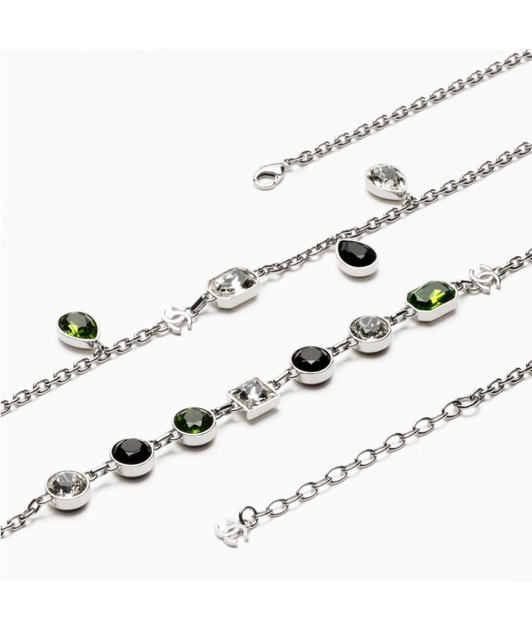 CHANEL Серебряное металлическое колье, фото 2