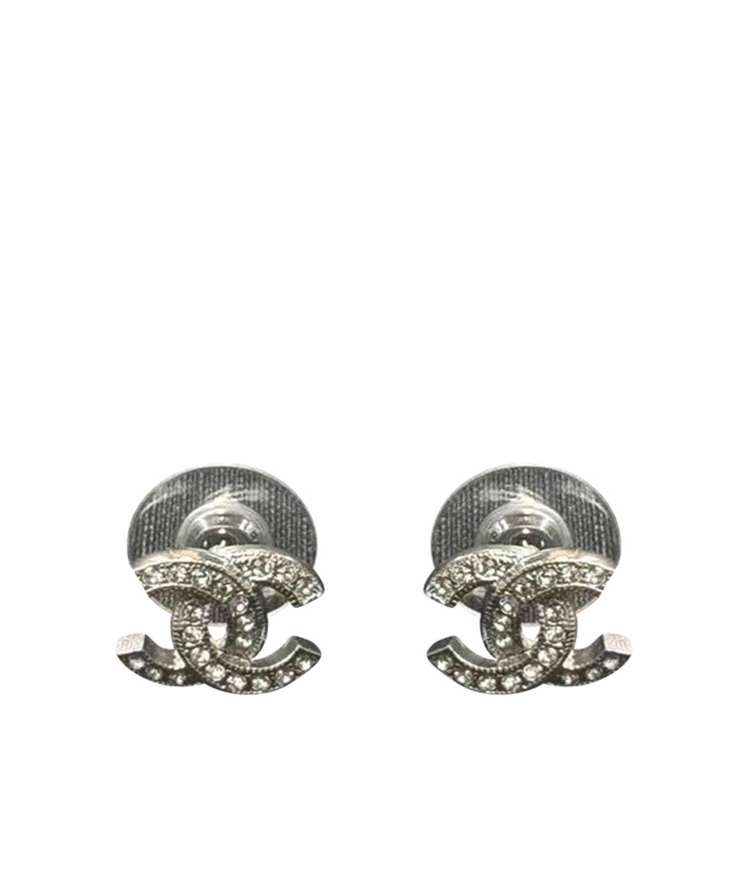 CHANEL Серебряные серьги, фото 1