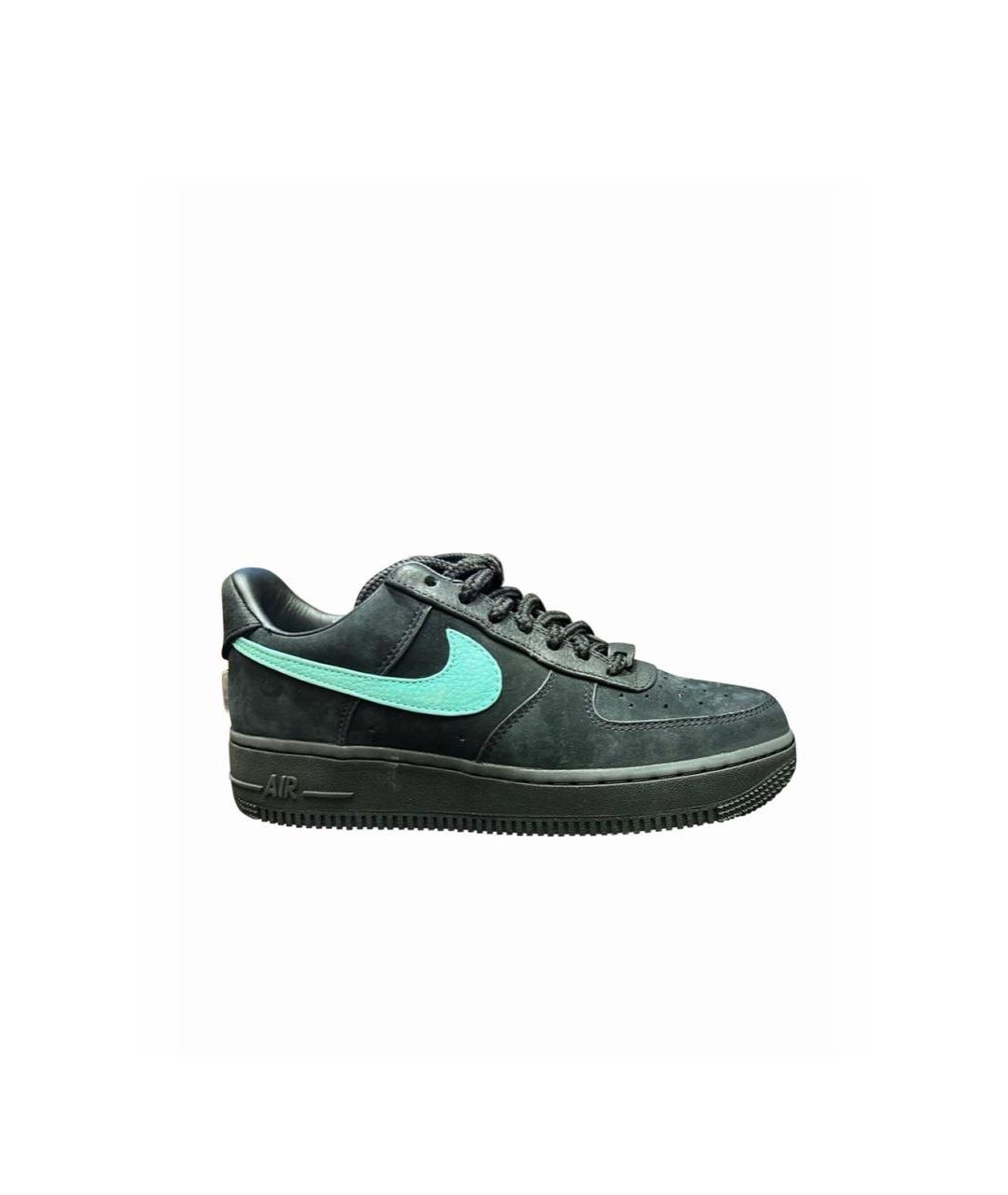 NIKE Черные нубуковые кроссовки, фото 8