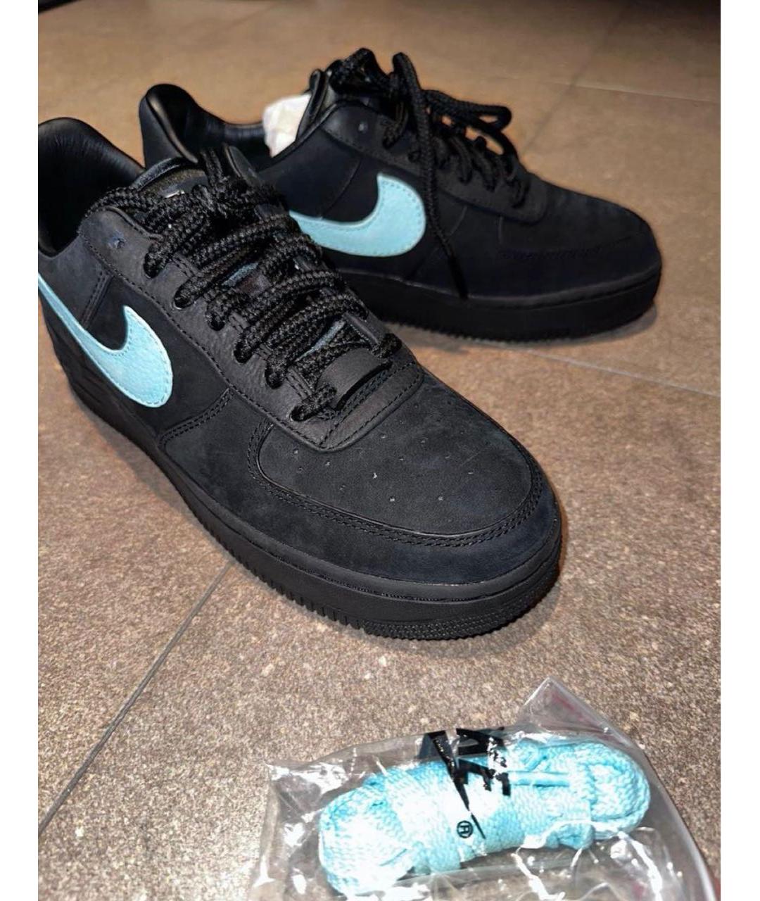 NIKE Черные нубуковые кроссовки, фото 6