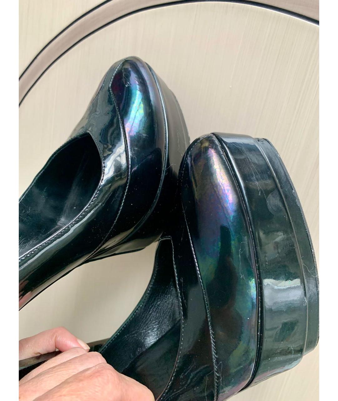 GUCCI Черные кожаные туфли, фото 6