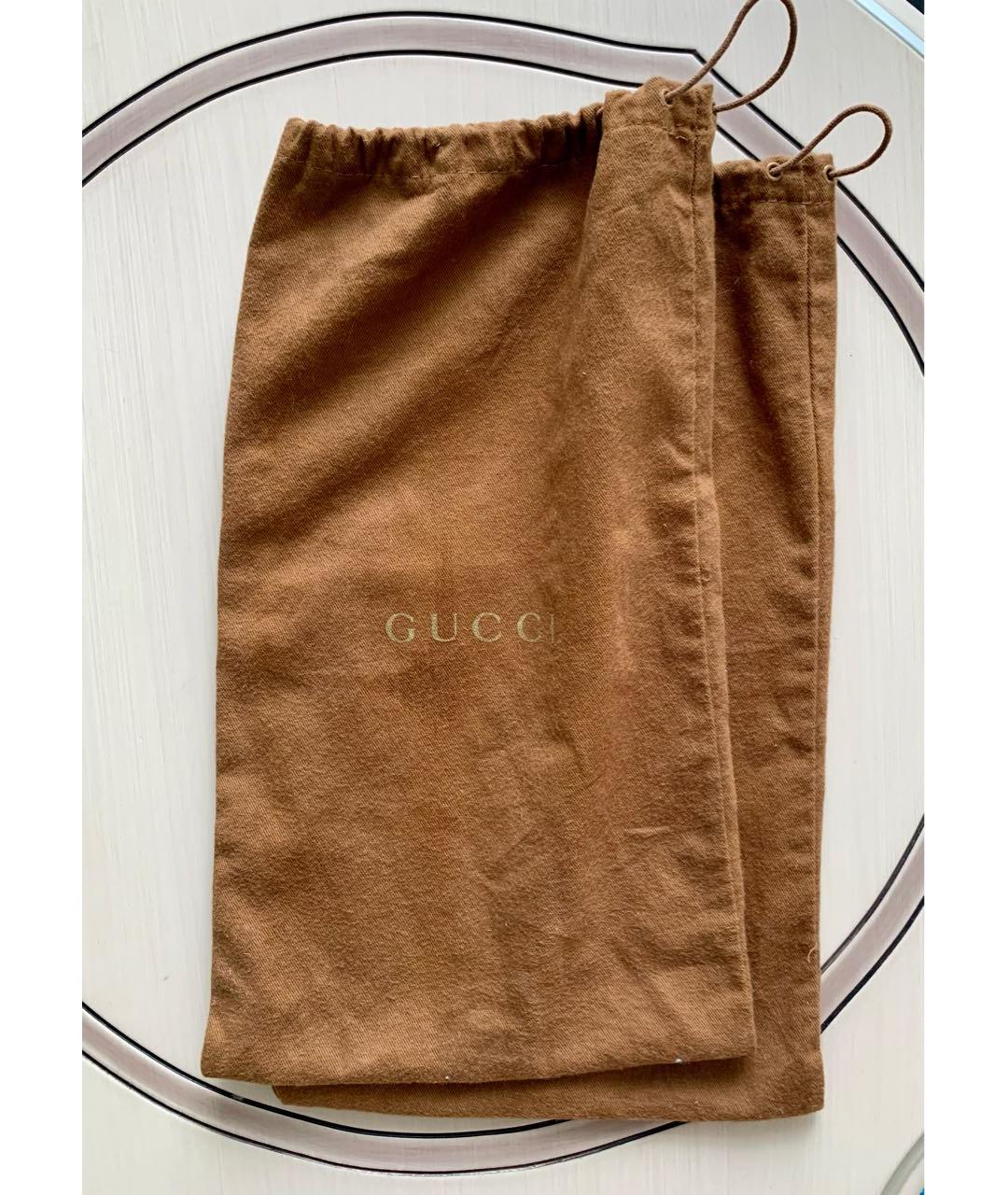 GUCCI Черные кожаные туфли, фото 7