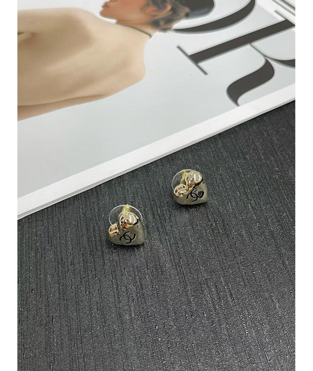 CHANEL Золотые серьги, фото 2