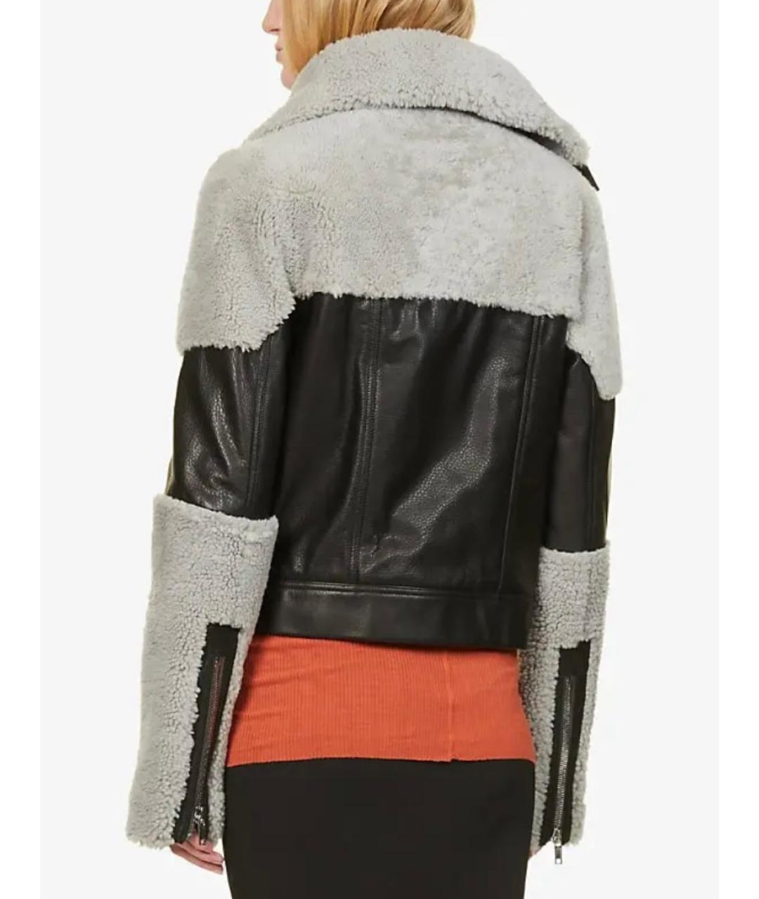 RICK OWENS Черная кожаная куртка, фото 4