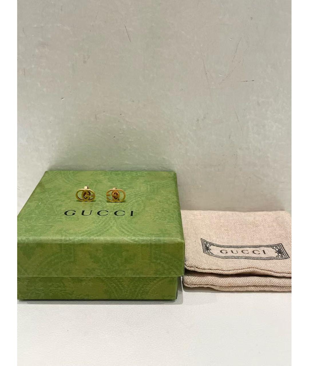 GUCCI Золотые серьги, фото 3