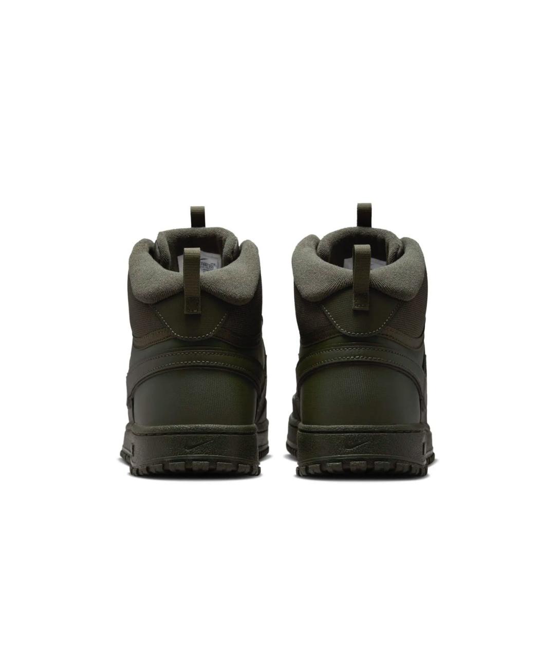 NIKE Хаки кожаные высокие кроссовки / кеды, фото 4