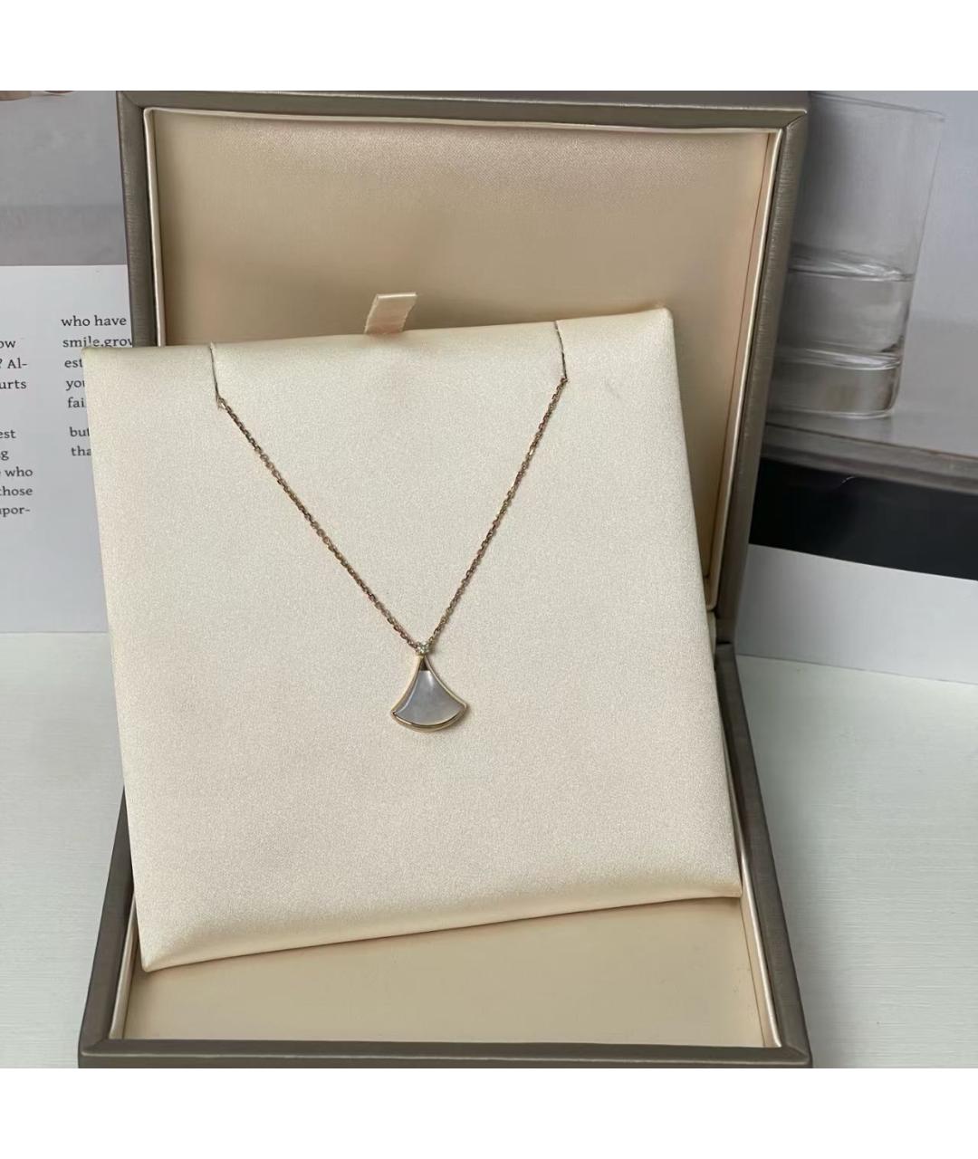 BVLGARI Белая подвеска, фото 2