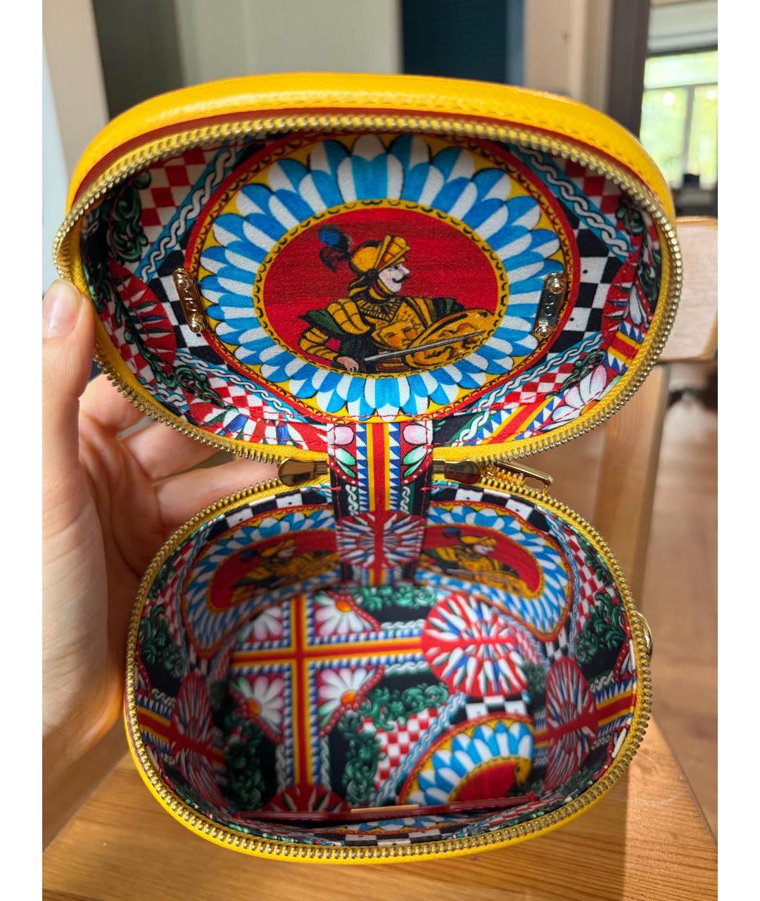 DOLCE&GABBANA Мульти кожаная сумка с короткими ручками, фото 4