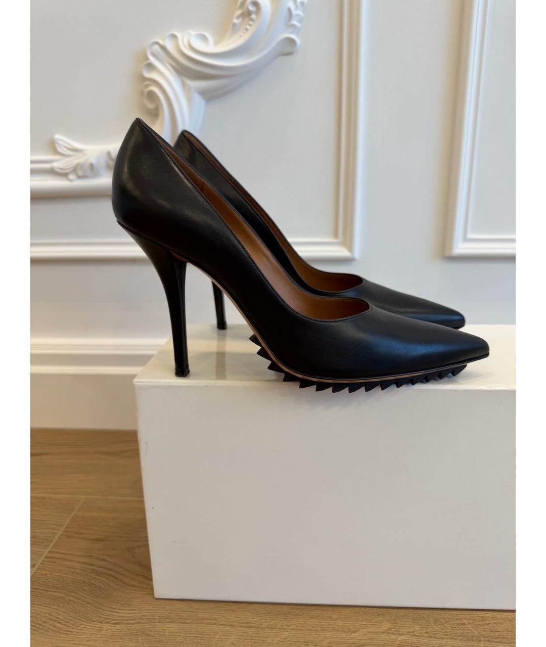 GIVENCHY Черные кожаные туфли, фото 7