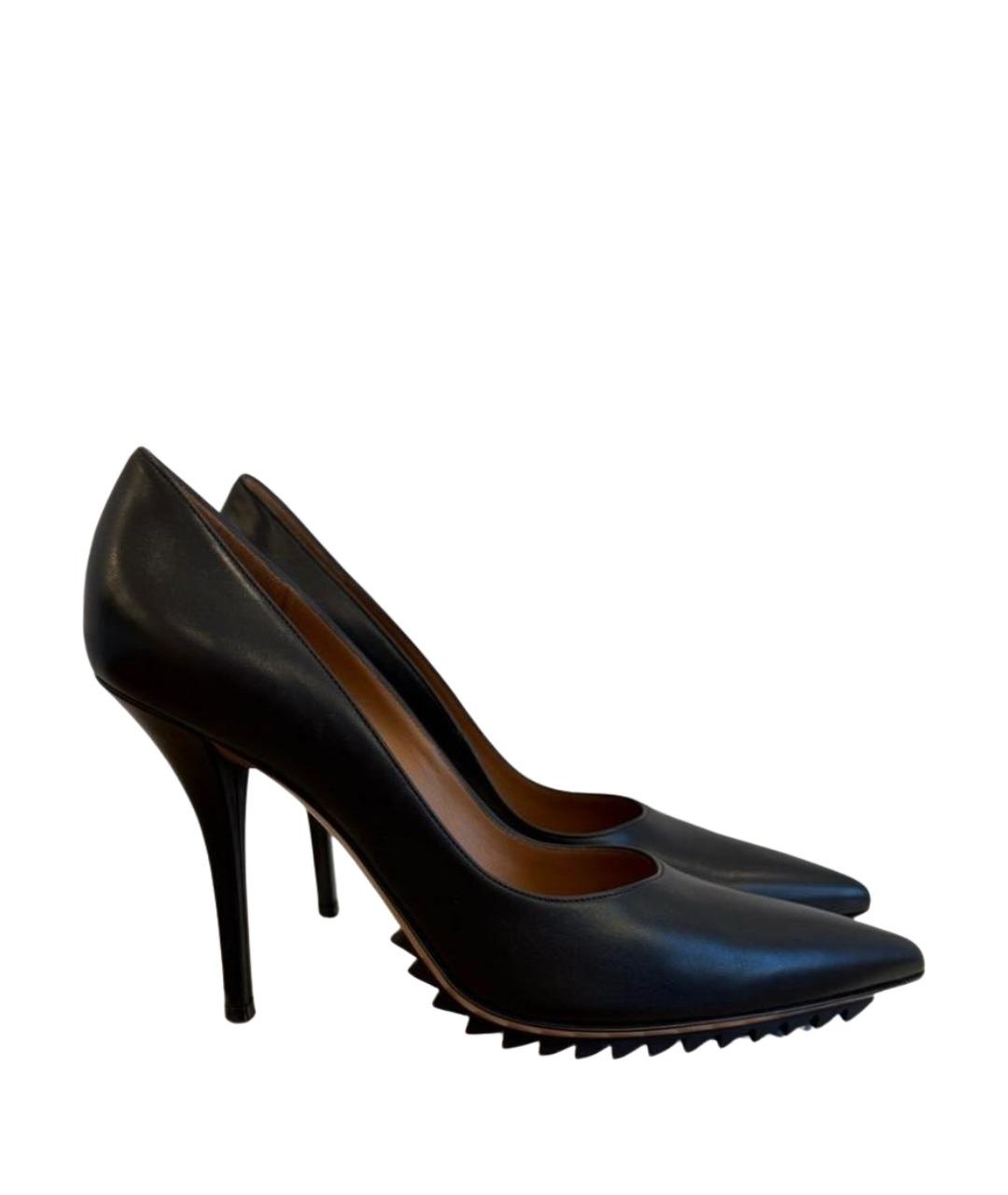GIVENCHY Черные кожаные туфли, фото 1