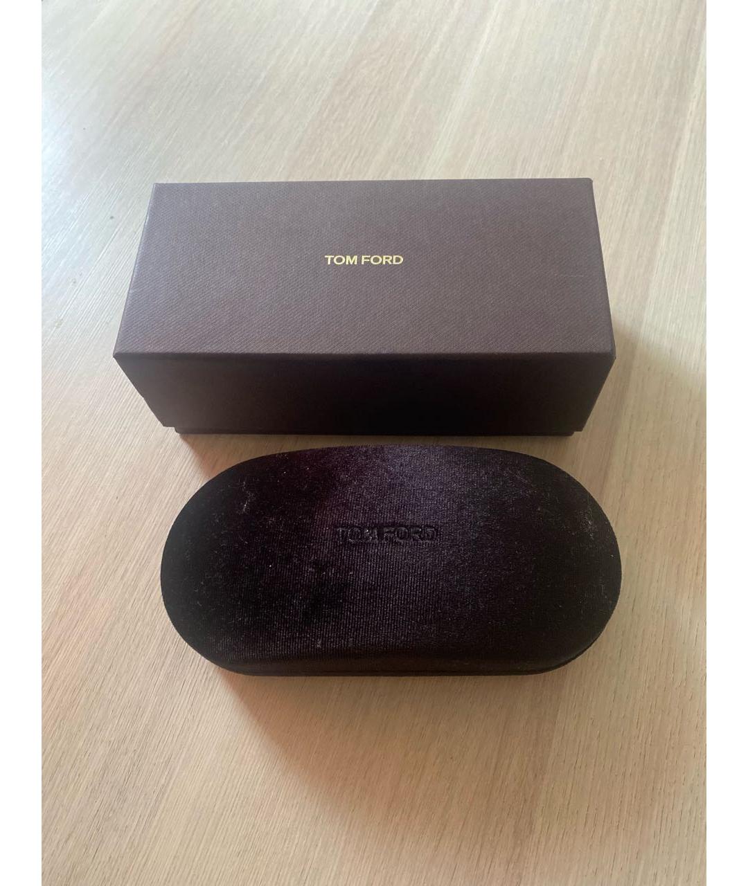 TOM FORD Черные металлические солнцезащитные очки, фото 4