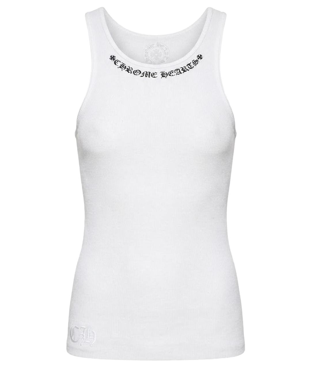 CHROME HEARTS Белая хлопковая майка, фото 1