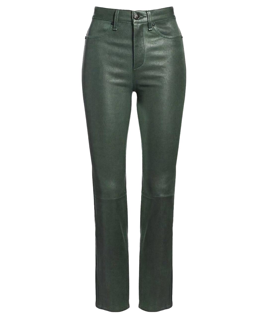 RAG & BONE Кожаные прямые брюки, фото 1