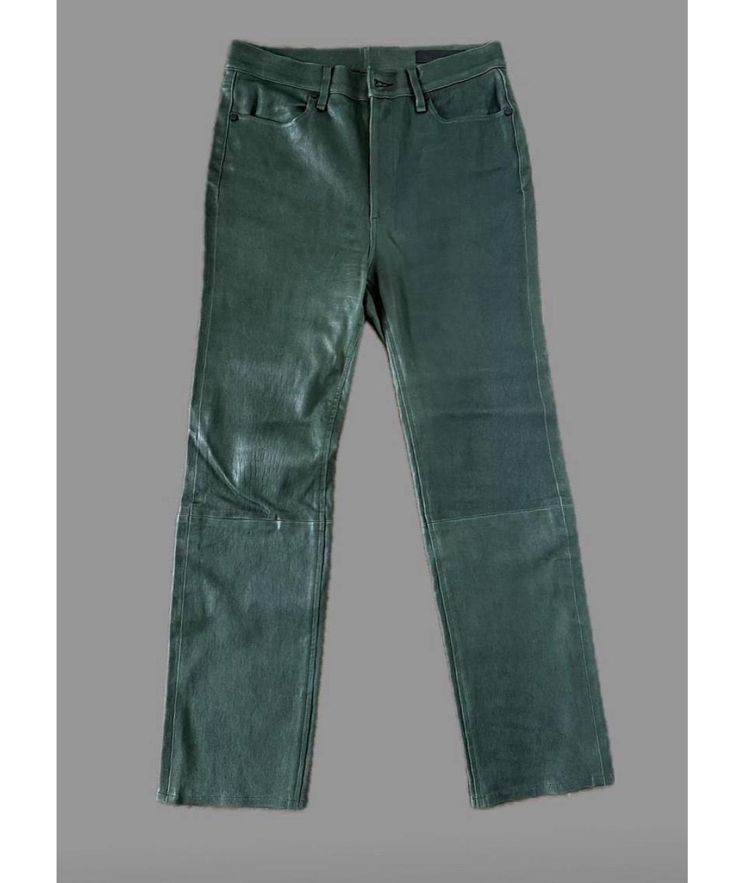 RAG & BONE Кожаные прямые брюки, фото 2