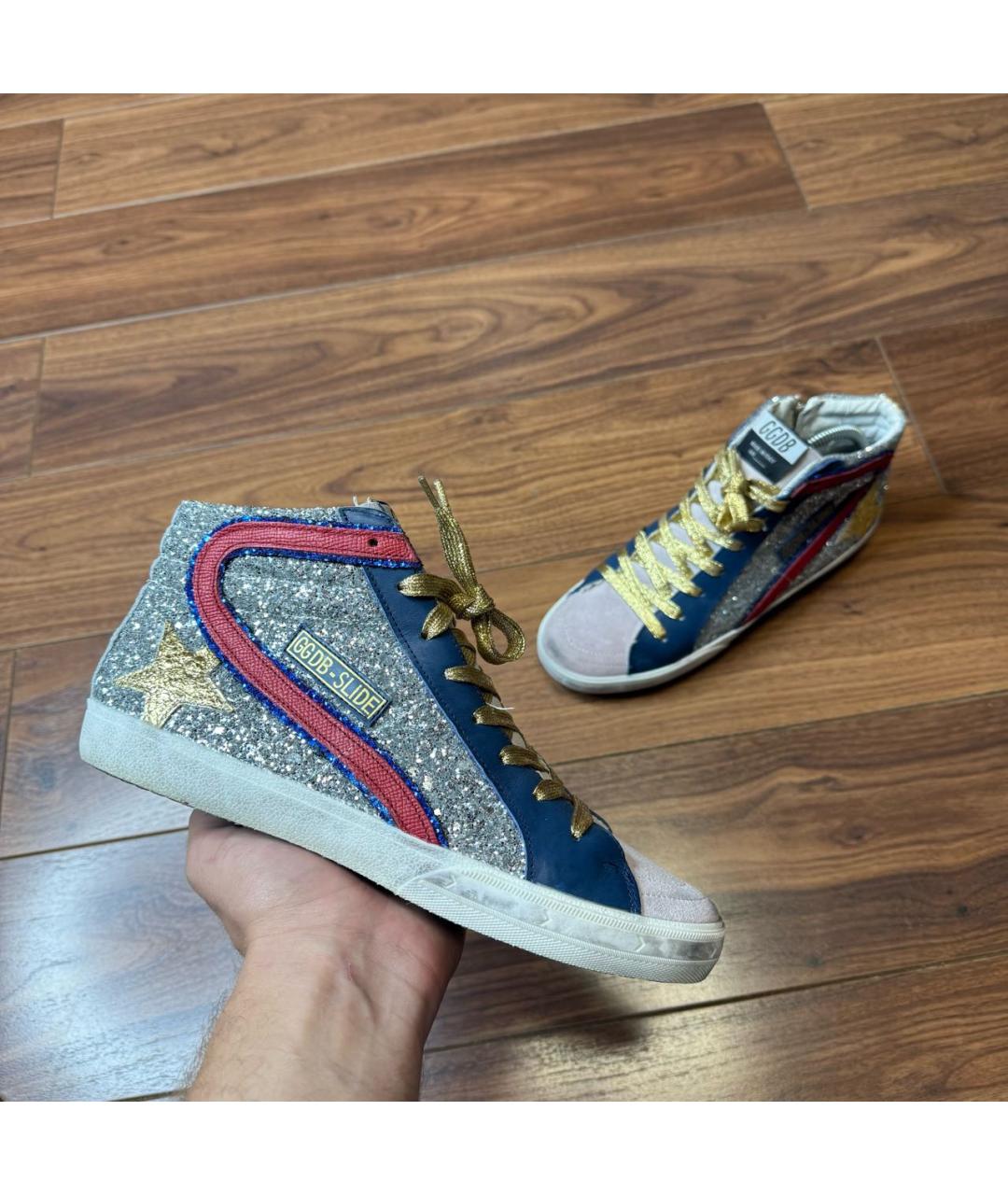 GOLDEN GOOSE Мульти кожаные кеды, фото 8