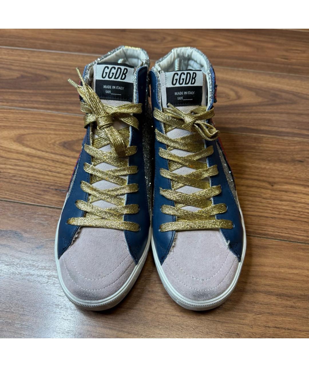 GOLDEN GOOSE Мульти кожаные кеды, фото 2