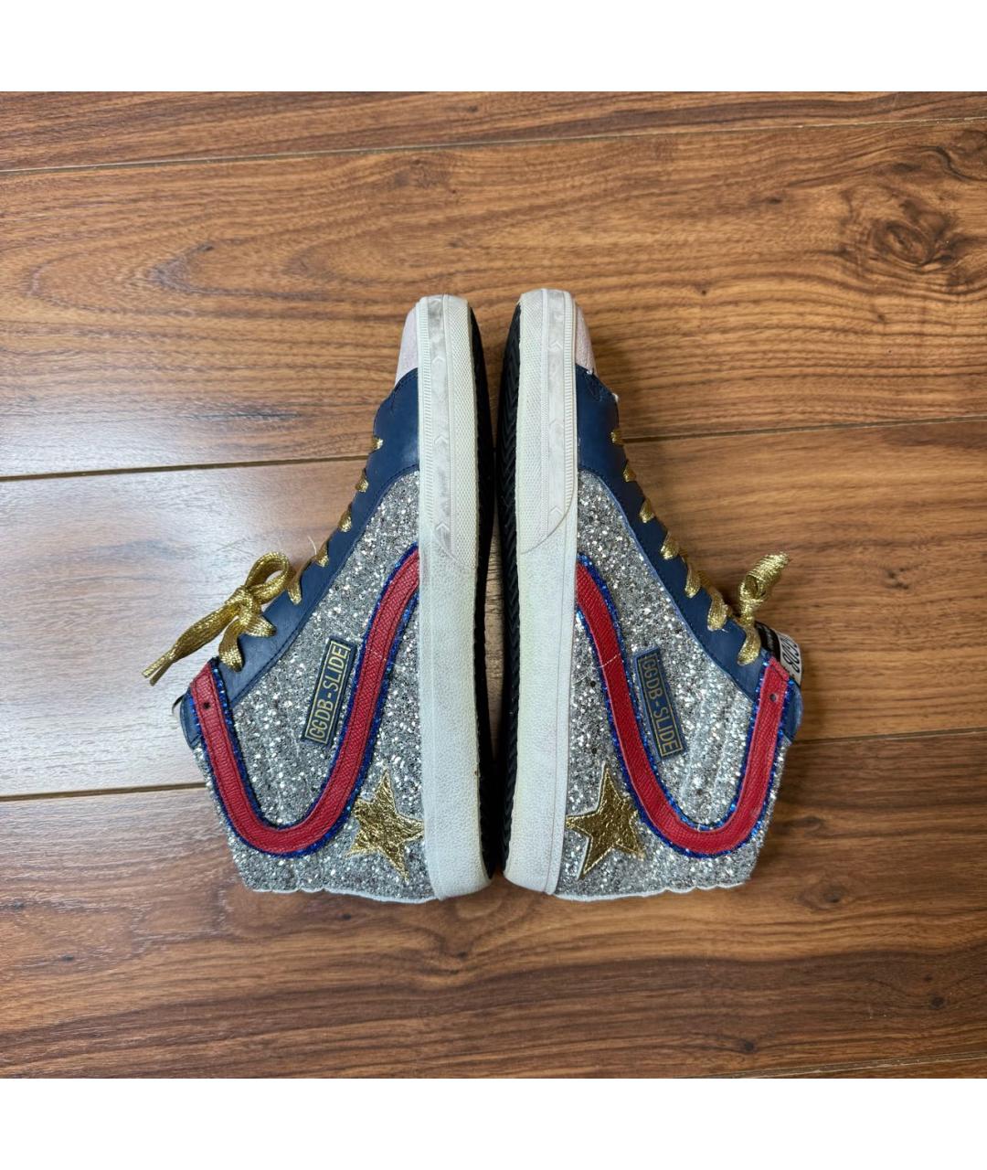 GOLDEN GOOSE Мульти кожаные кеды, фото 5