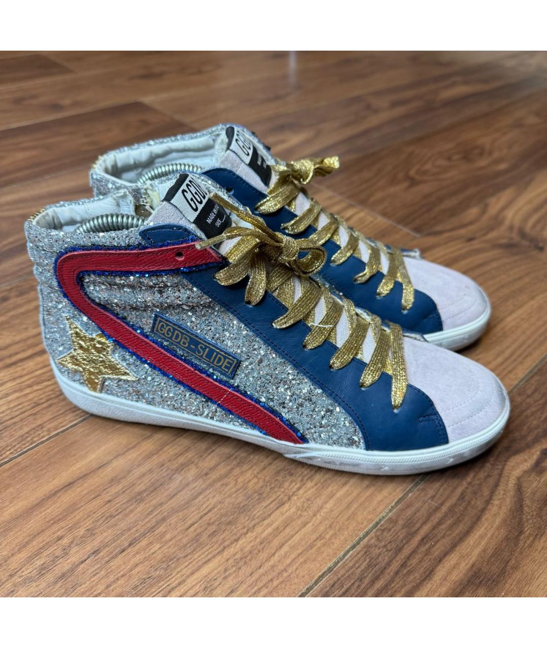 GOLDEN GOOSE Мульти кожаные кеды, фото 3