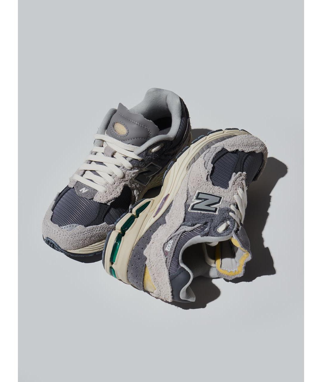 NEW BALANCE Серые замшевые низкие кроссовки / кеды, фото 3