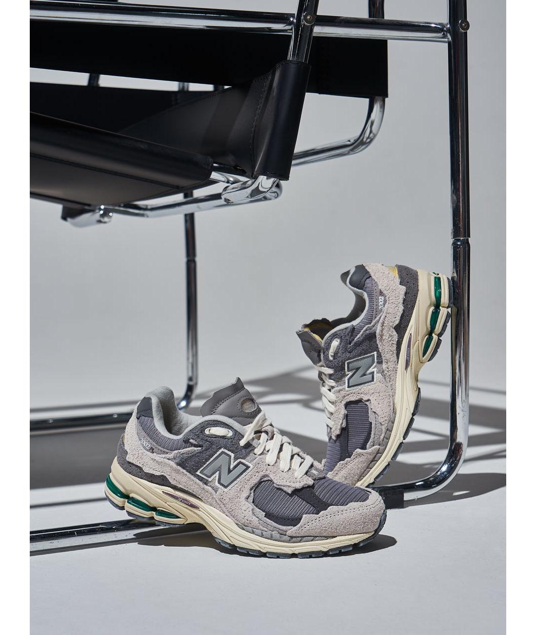 NEW BALANCE Серые замшевые низкие кроссовки / кеды, фото 6