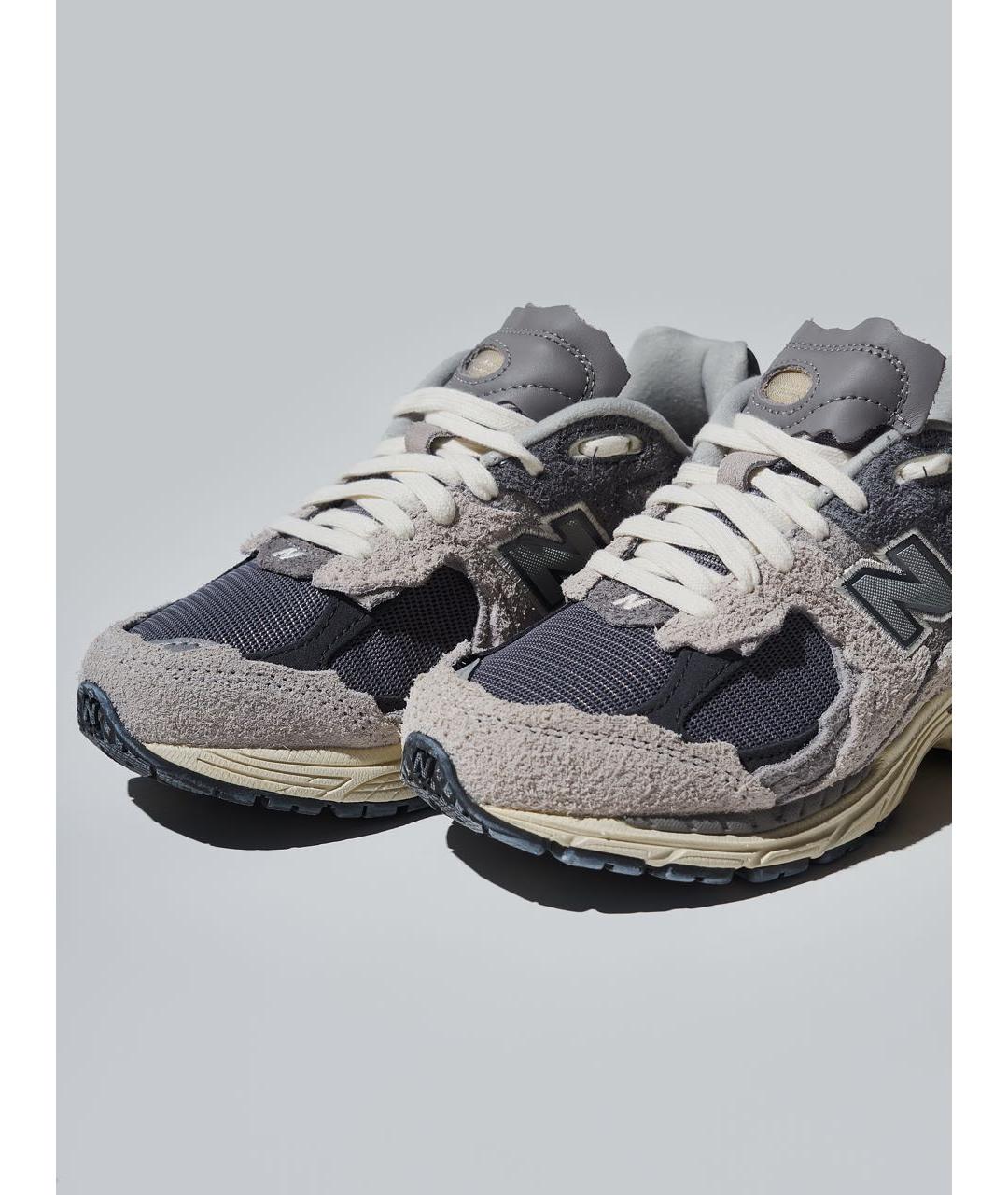 NEW BALANCE Серые замшевые низкие кроссовки / кеды, фото 7
