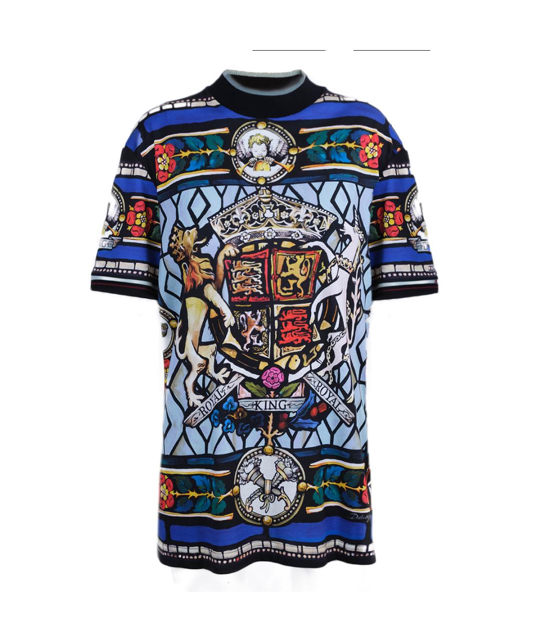 DOLCE&GABBANA Мульти хлопковая футболка, фото 6