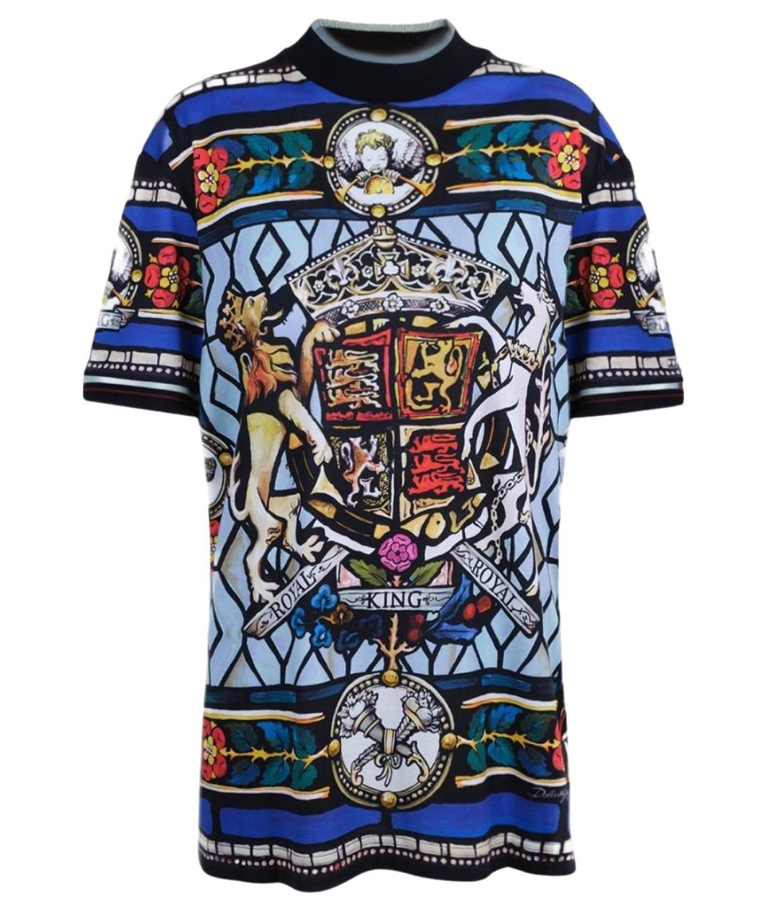 DOLCE&GABBANA Мульти хлопковая футболка, фото 1