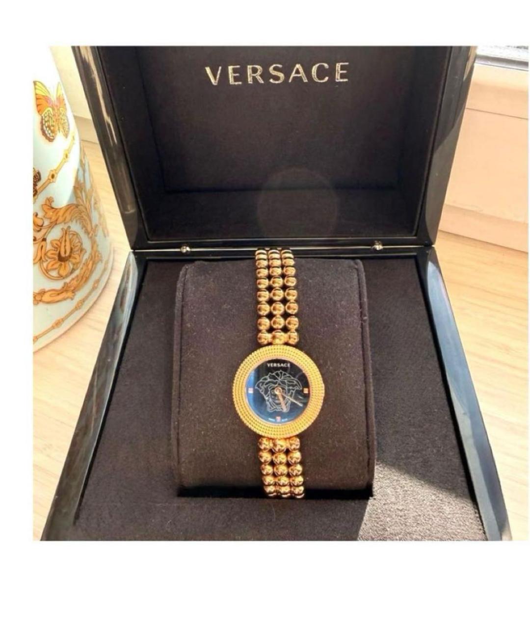 VERSACE Золотые часы, фото 5