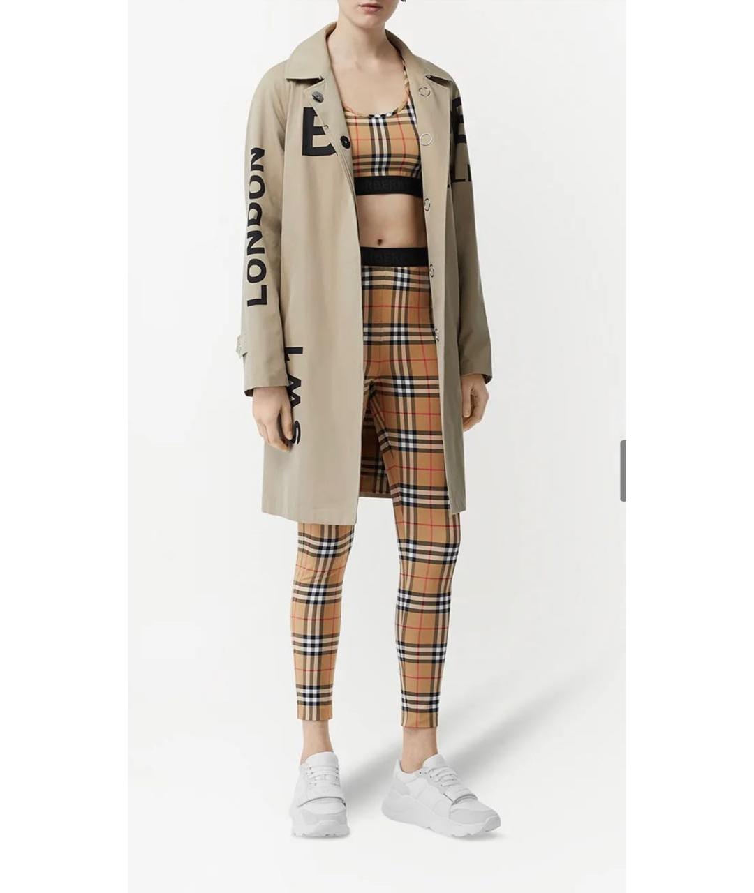 BURBERRY Мульти полиэстеровая майка, фото 5