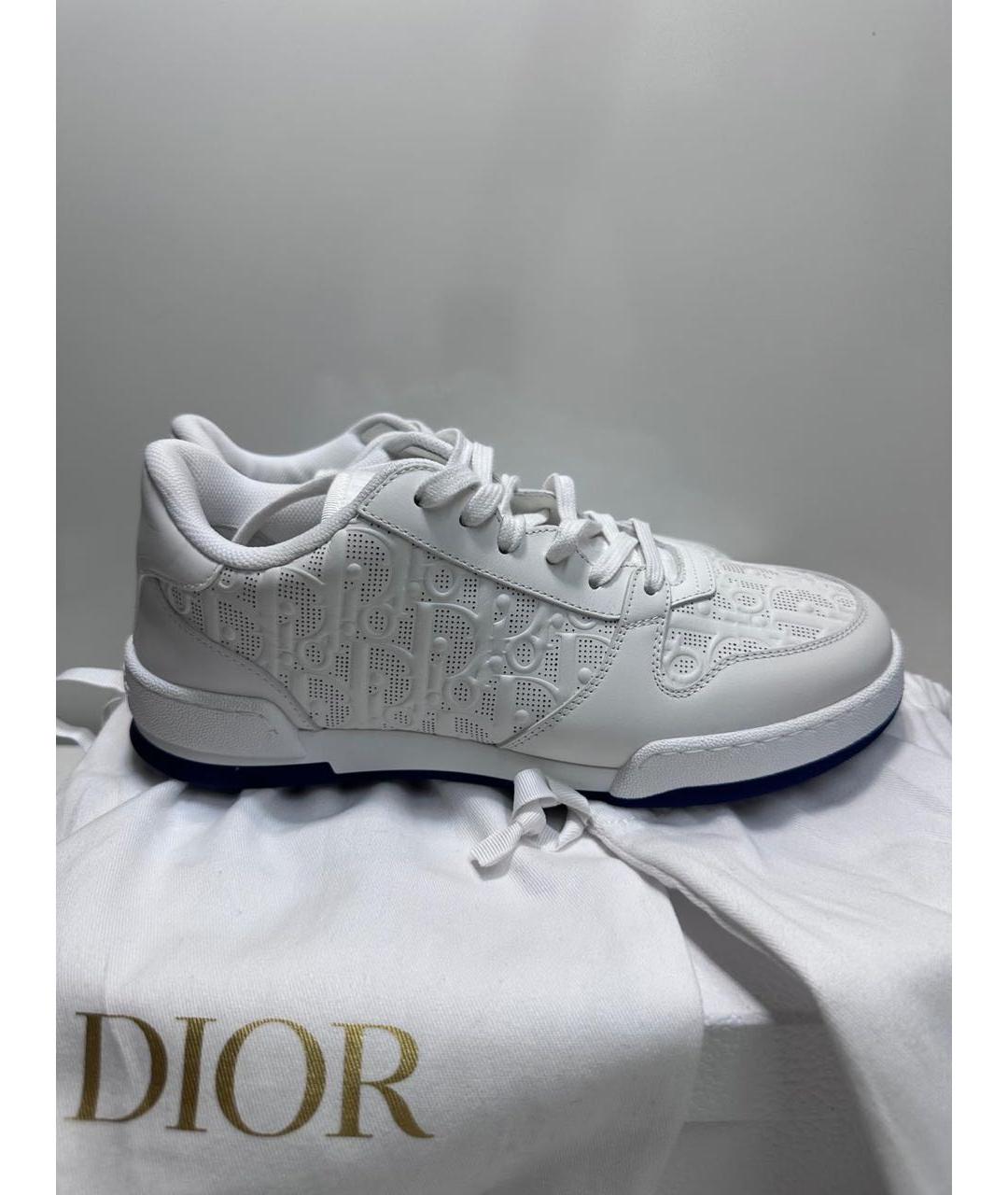 CHRISTIAN DIOR Белые кожаные кроссовки, фото 6