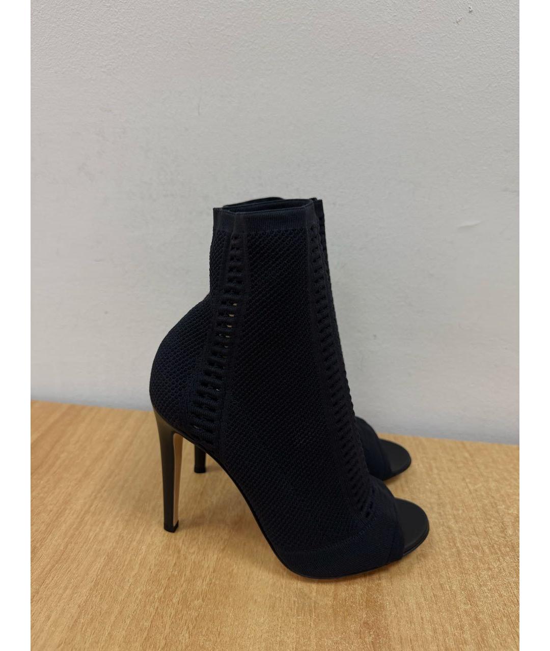 GIANVITO ROSSI Черные текстильные ботильоны, фото 5
