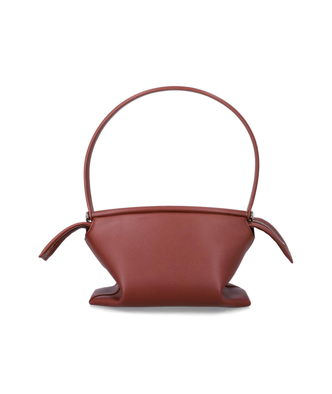 LOEWE Коричневая кожаная сумка через плечо, фото 3