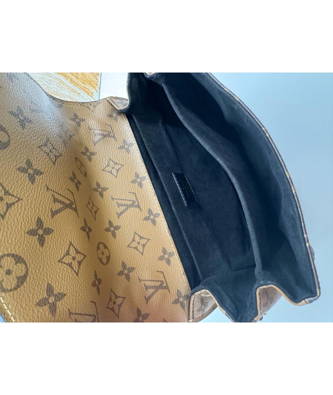 LOUIS VUITTON Коричневая сумка через плечо из канвы, фото 4