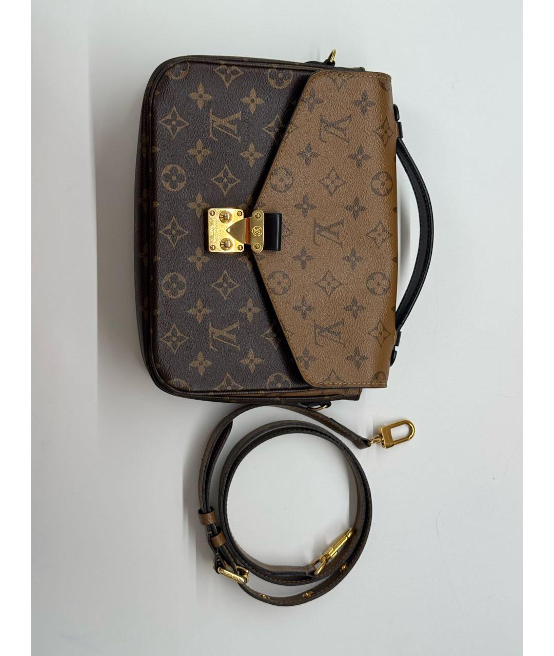 LOUIS VUITTON Коричневая сумка через плечо из канвы, фото 6