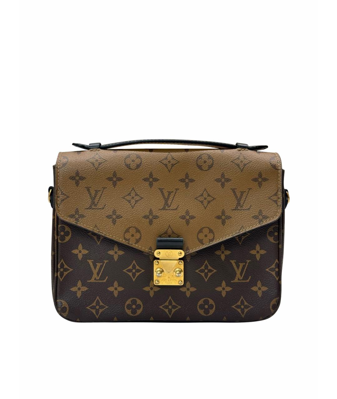LOUIS VUITTON Коричневая сумка через плечо из канвы, фото 1